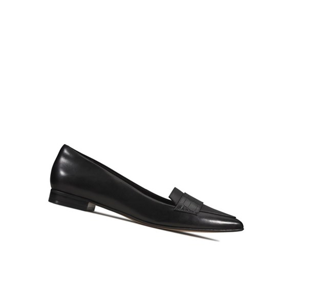 Baletki Clarks Laina 15 Skórzane Damskie Czarne | IARQDY791