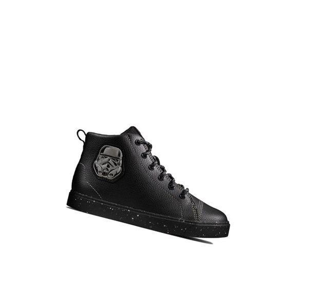 Kozaki Skórzane Clarks City Storm Hi Skórzane Dziewczynka Czarne | LCADEP752