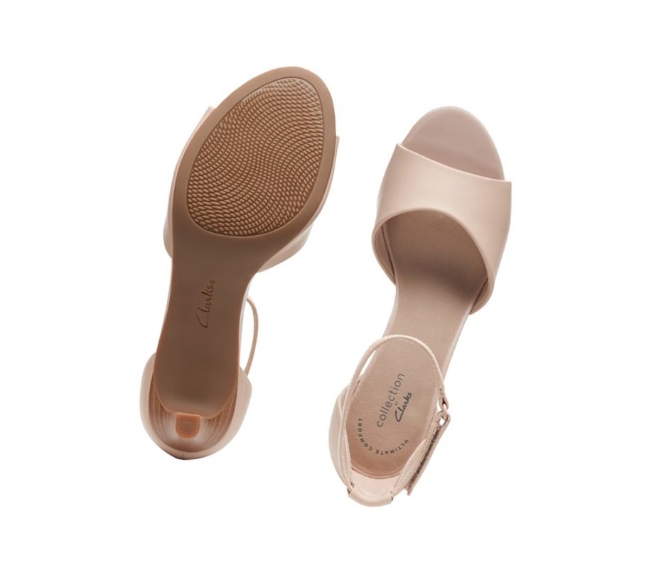 Botki Na Obcasie Clarks Alice Greta Skórzane Damskie Skin | ZKDMAC024