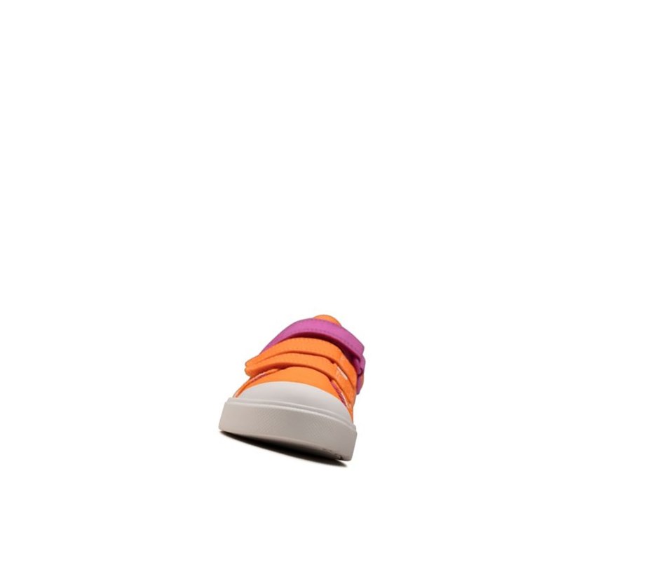 Buty Codzienne Clarks City Vibe Chłopięce Pomarańczowe | YPSFXV893