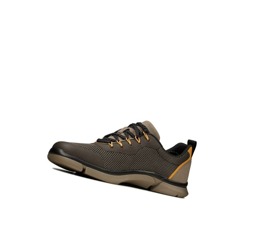 Buty Codzienne Clarks Triken Jump Tekstylne Męskie Oliwkowe | EULWHX134