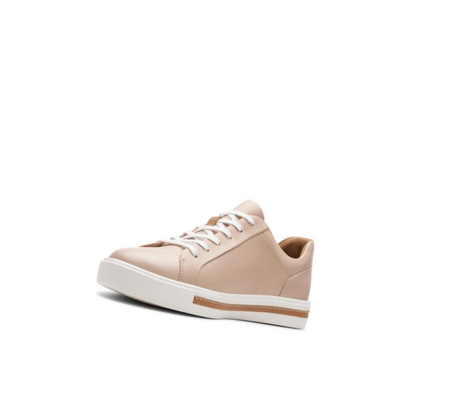Buty Płaskie Clarks Un Maui Koronkowe Skórzane Damskie Skin | YHPFWJ548