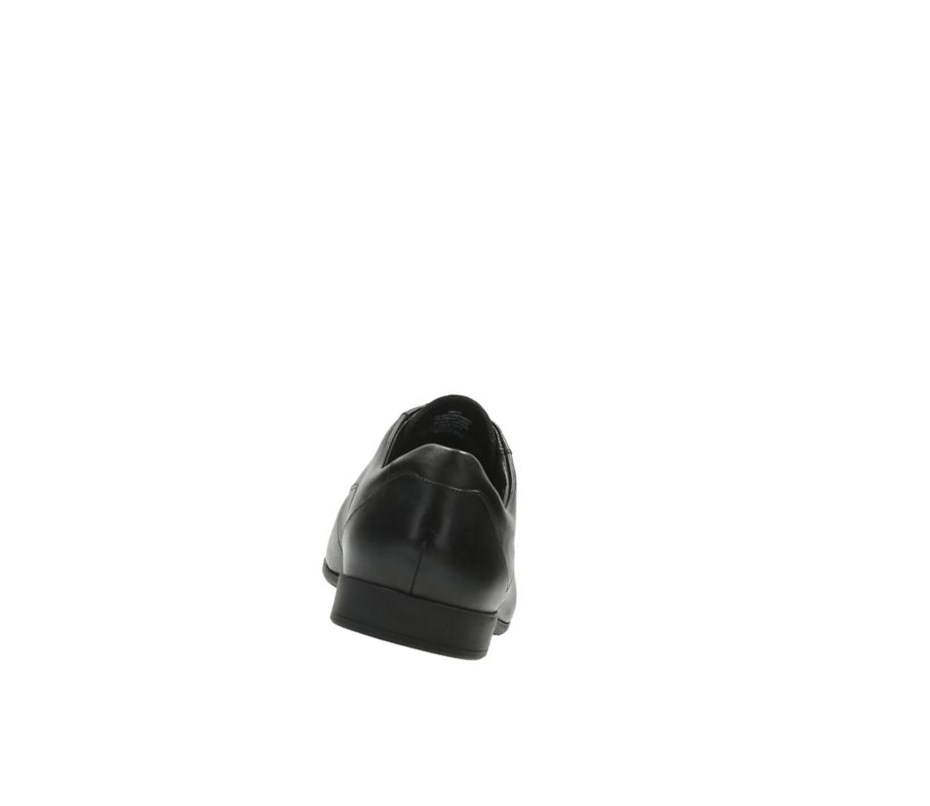 Buty Skórzane Clarks Glement Koronkowe Skórzane Męskie Czarne | SUWJKB796