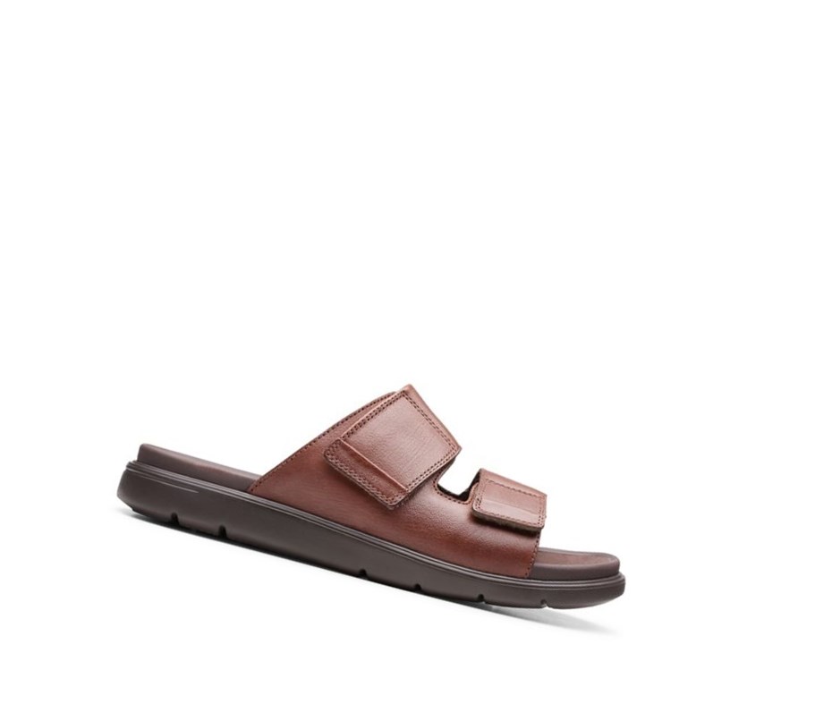 Buty Slip On Clarks Unwilmore Part Skórzane Męskie Jasny Brązowe | KYLWFN160