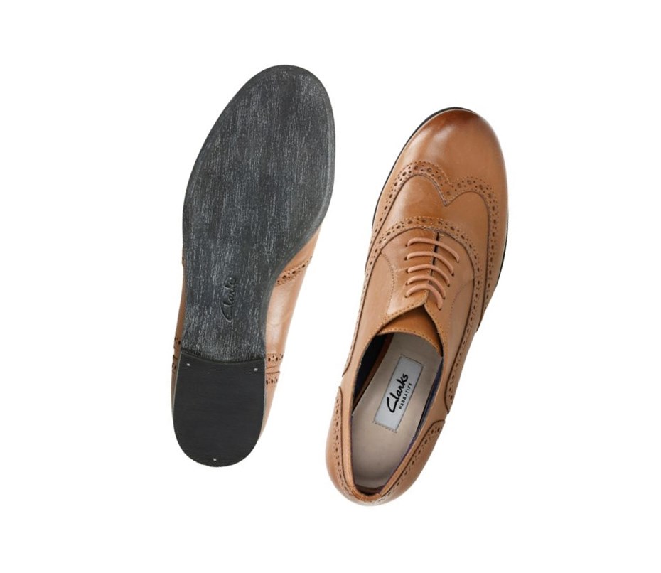 Buty Sznurowane Clarks Hamble Oak Skórzane Damskie Ciemny Brązowe | JHWRNM956