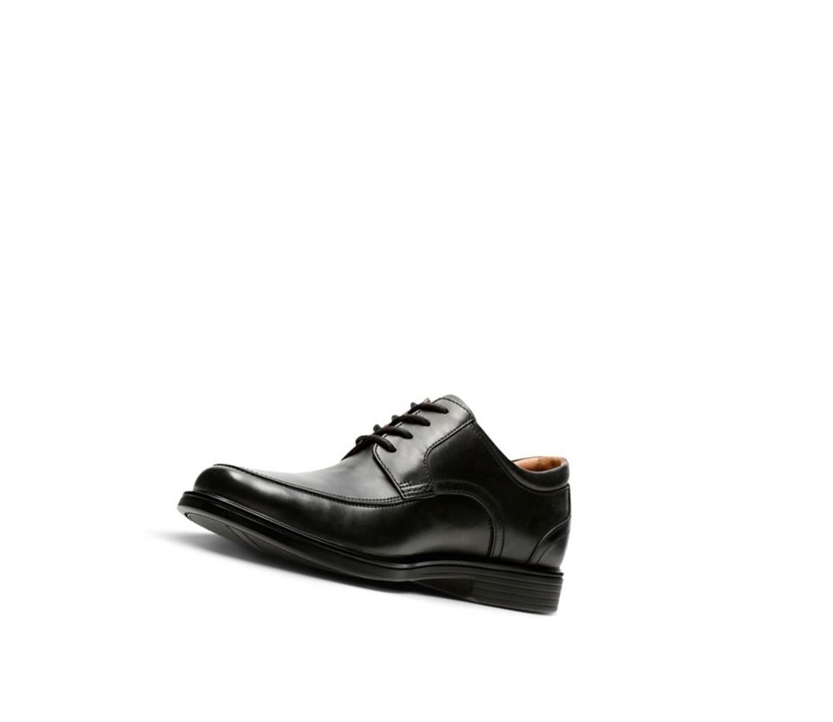 Buty do Chodzenia Clarks Un Aldric Park Skórzane Męskie Czarne | XTASKF426