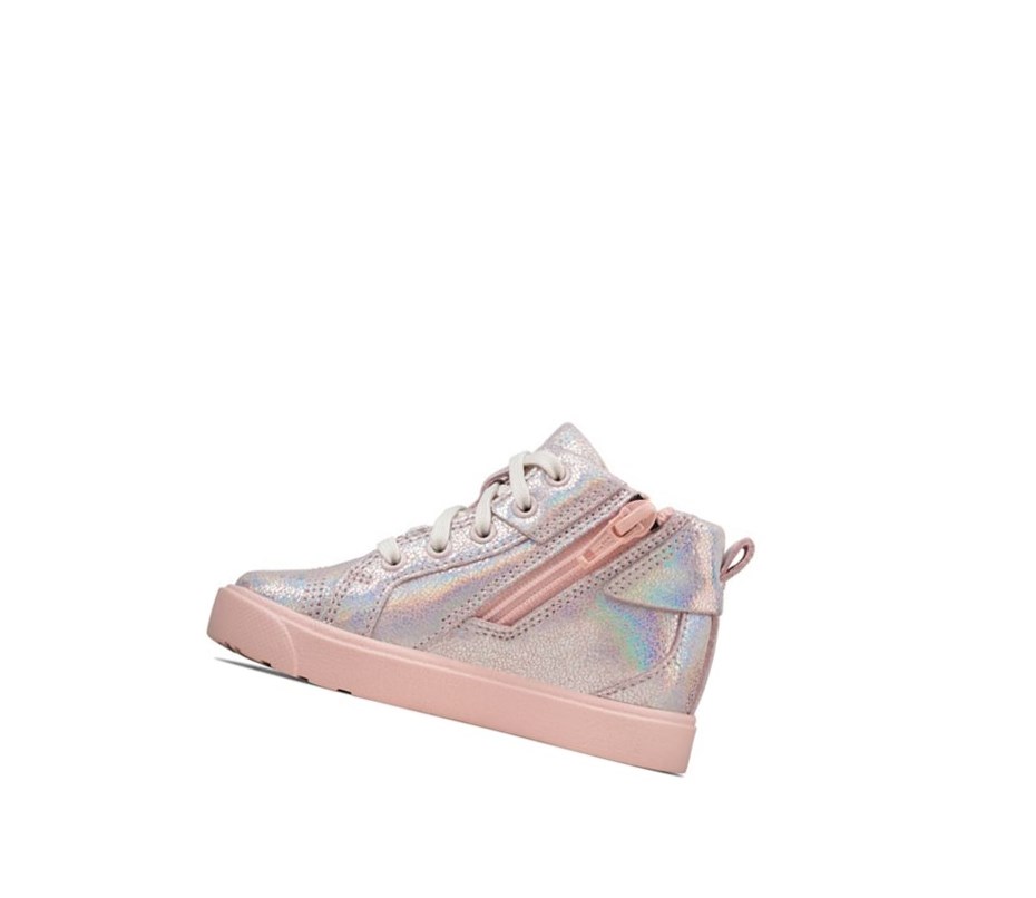 Kozaki Skórzane Clarks City Oasis Skórzane Dziewczynka Różowe | CXYZQP126