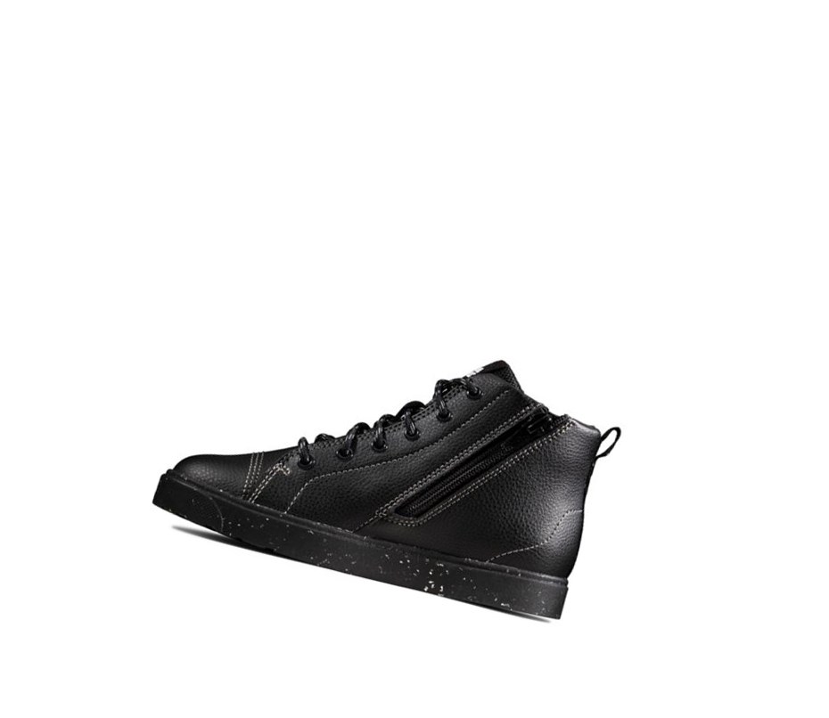 Kozaki Skórzane Clarks City Storm Hi Skórzane Chłopięce Czarne | URTNCK849