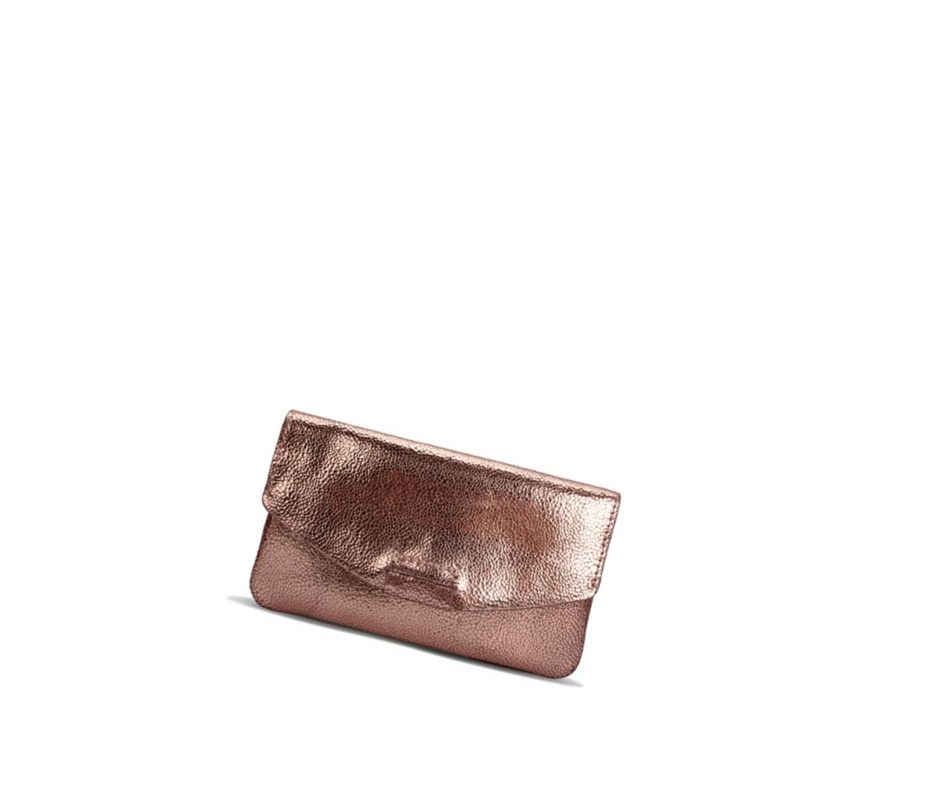 Leather Bags Clarks Roslyn Rose Skórzane Damskie Różowe Złote | GVTRUO796