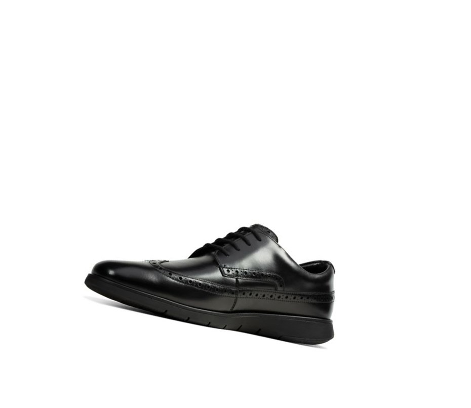 Mokasyny Clarks Helston Limit Skórzane Męskie Czarne | DVLSRM645