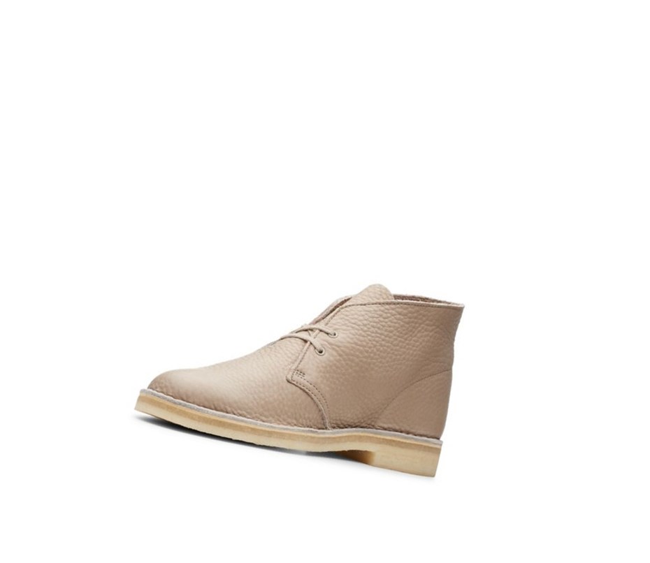 Pustynne Buty Clarks Oryginalne Skórzane Męskie Beżowe | PRDGWZ519