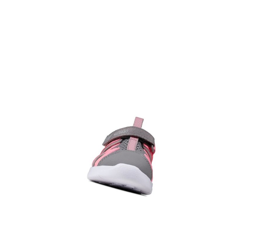 Sandały Casual Clarks Ath Surf Syntetyczna Chłopięce Różowe | OGAEVM354