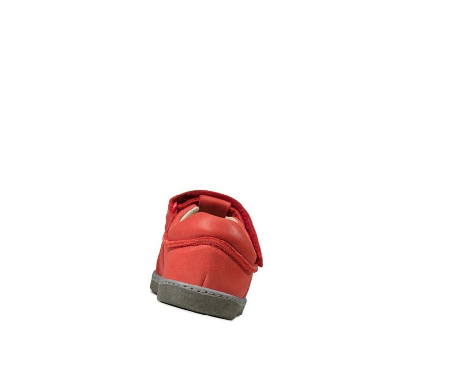 Sandały Casual Clarks Frances Tor Skórzane Chłopięce Czerwone | AKXMDY637