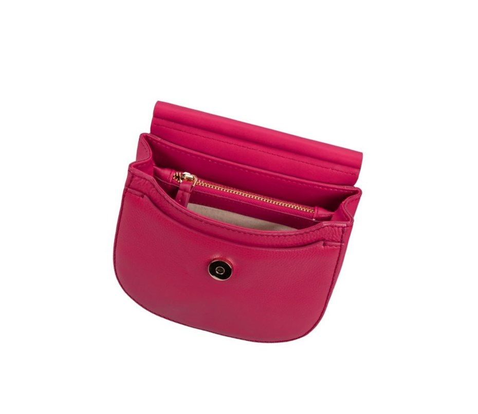 Torba Crossbody Clarks Maple May Skórzane Damskie Fuksja | OYIERJ260