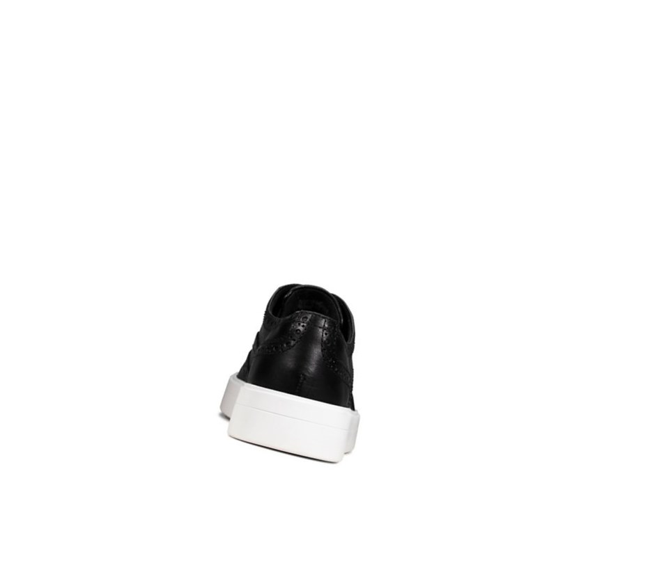 Trampki Clarks Hero Skórzane Damskie Czarne | ZIGCAH473