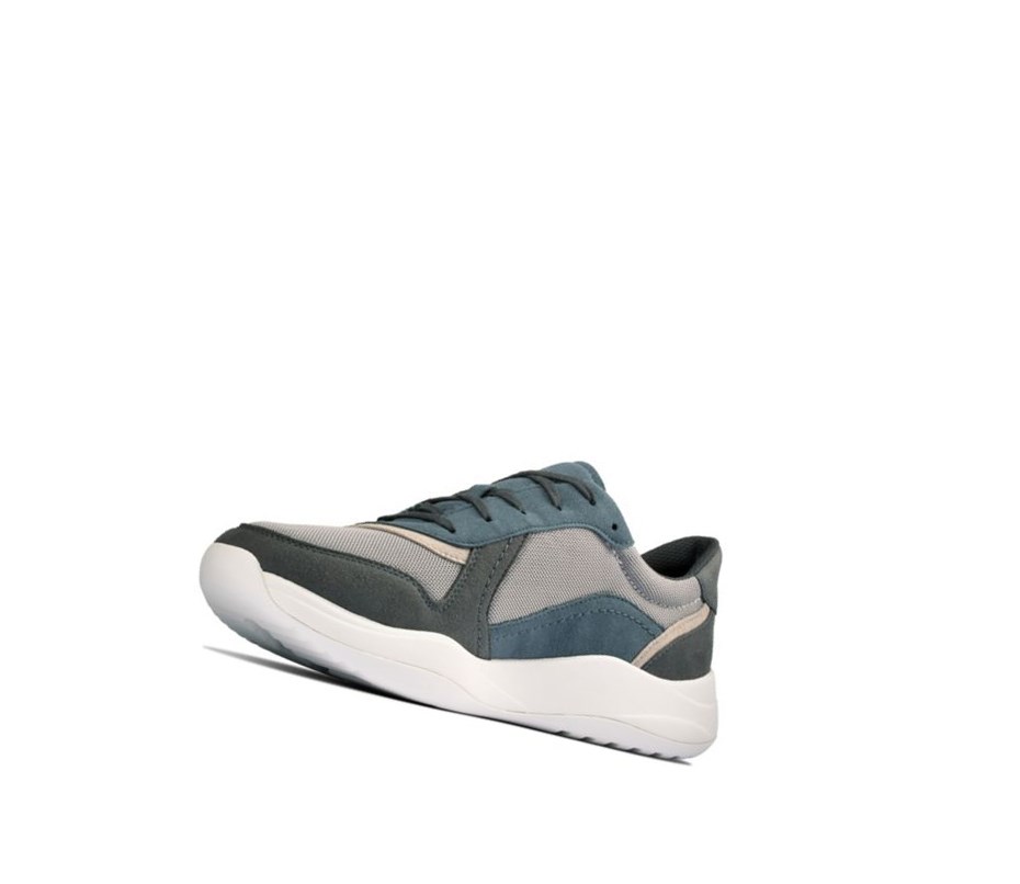 Trampki Clarks Sift Speed Tekstylne Męskie Niebieskie | IKOTVS106