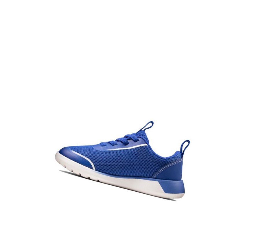 Trampki Clarks Suburb Spark Chłopięce Niebieskie | SPJCGL426