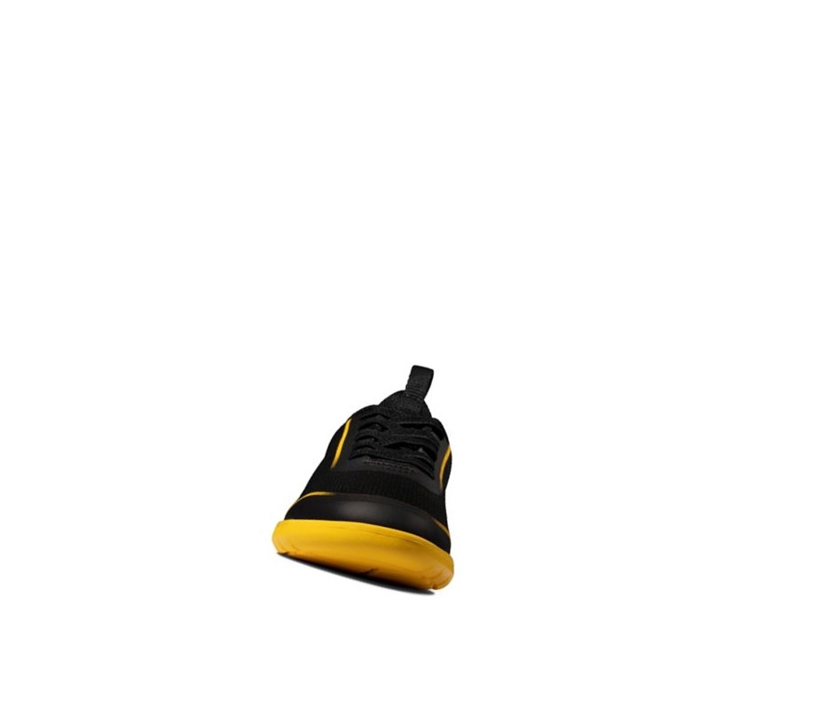 Trampki Clarks Suburb Spark Dziewczynka Czarne Żółte | FDTYXB381