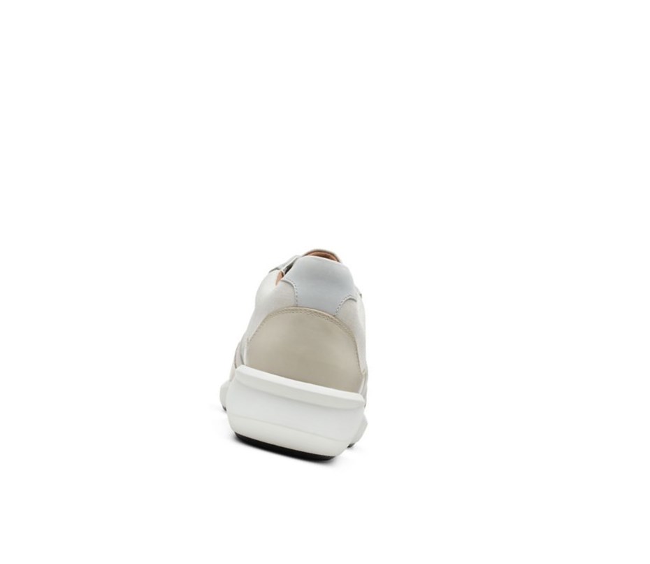 Trampki Clarks Un Rio Run Tekstylne Damskie Białe | MRQCZY897