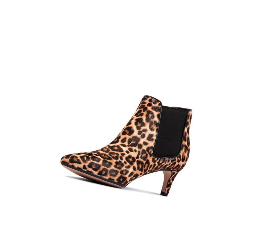 Trzewiki Clarks Laina 55 Print Zamszowe Damskie Panterka | PDUBAI916